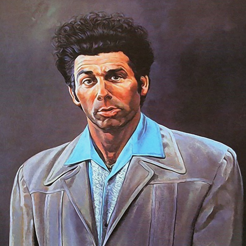 Seinfeld Cosmo Kramer Poster TV Poster Print Portrait | Etsy