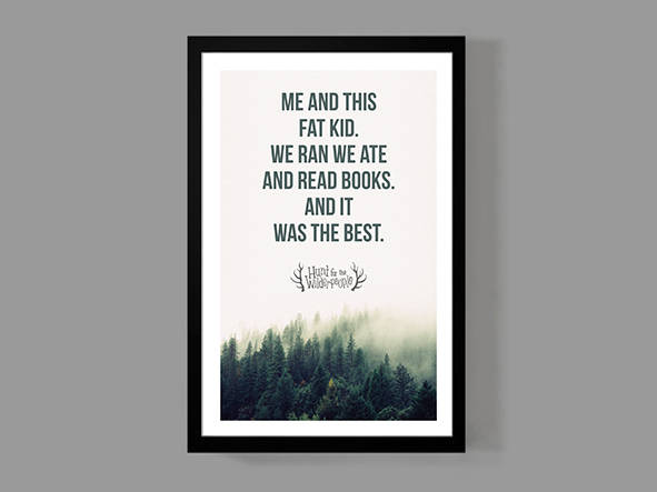 Hunt For The Wilderpeople Quotes Hunt For The Wilderpeople Poster Movie Quote Print Classic | Etsy Hong Kong