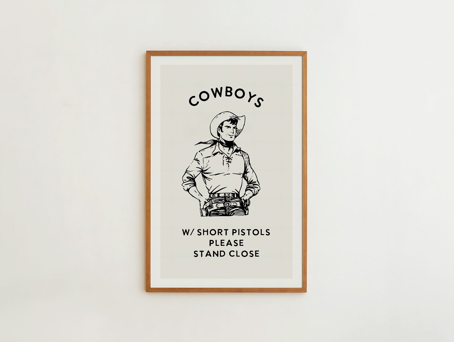 Cowboy Bathroom Print Funny Bathroom Wall Art Bathroom Poster Western ...