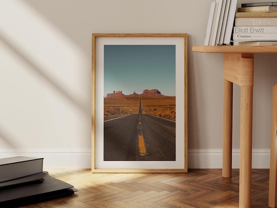 Monument Valley Print | Utah Road Trip Photo, Rustic Wall Art