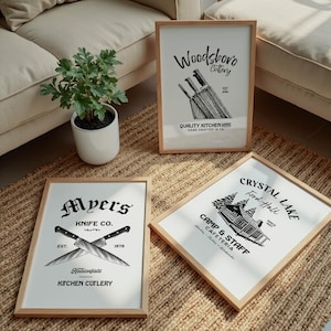 Killer Kitchen Art Horror Movie Prints Set of 5 Mix + Match Nightmare Kitchen Wall Decor Halloween Kitchen Dining Horror Gift for Home image 3
