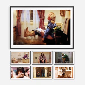 Film Poster Set | Mix and Match lustige Badezimmer Drucke | Badezimmer Kunst Bündel | Badezimmer Wand Kunst Dekor lustiges Geschenk