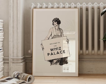 Funny Bathroom Art Print | Vintage Toilet Humor Poster
