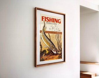 Affiche de décoration marine : La planche des poissons de Méditerranée