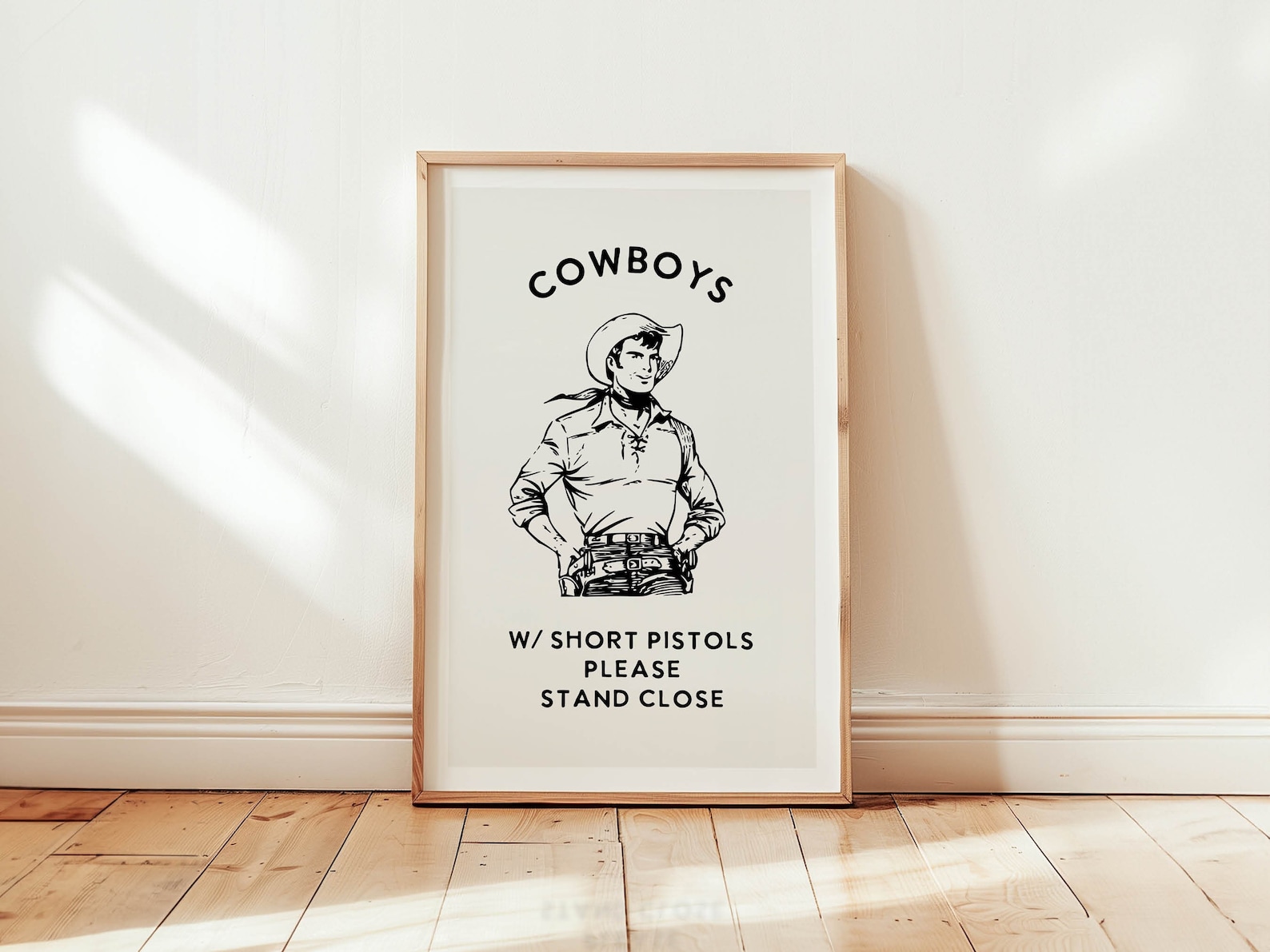 Cowboy Bathroom Print Funny Bathroom Wall Art Bathroom Poster Western ...