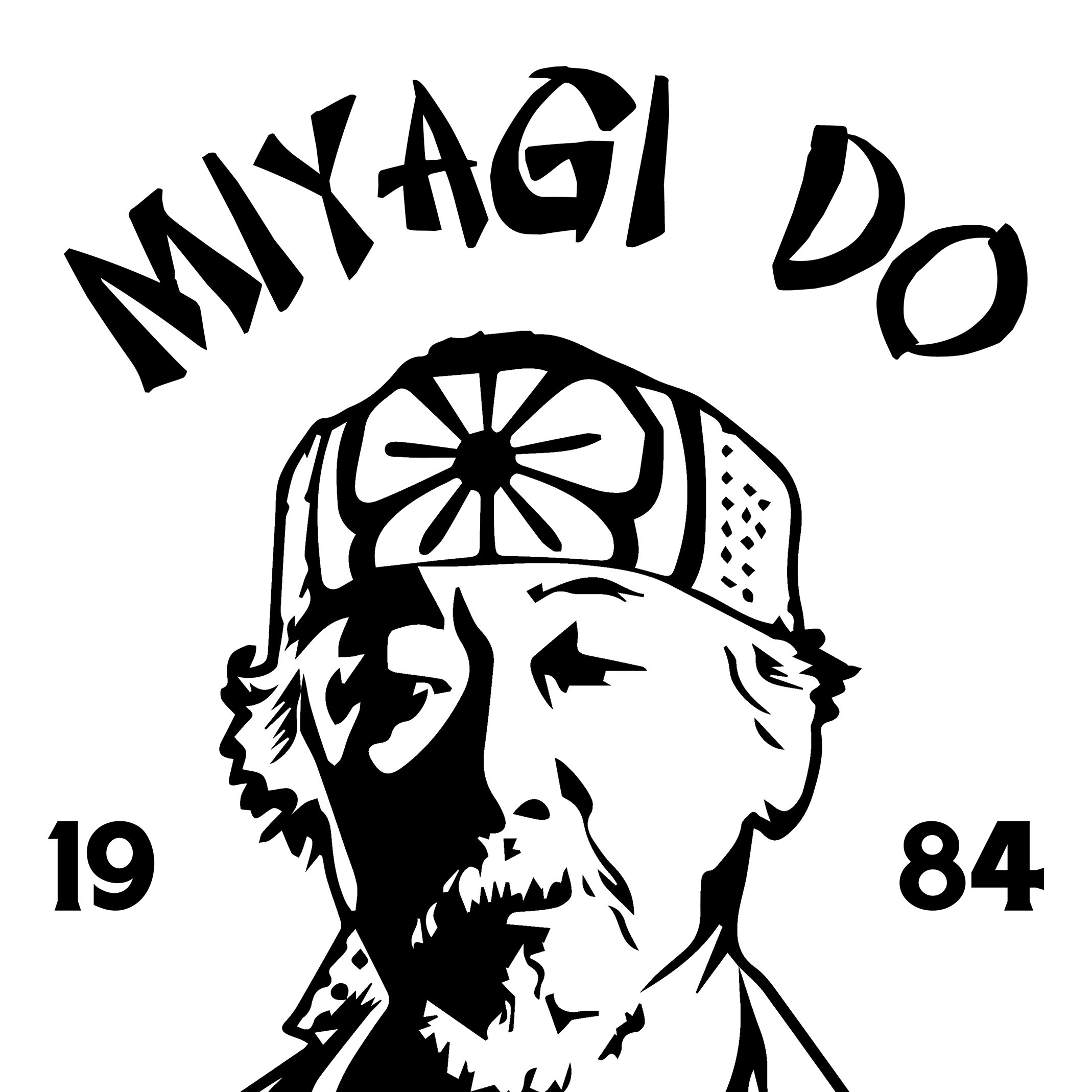 30 x 45 cm Póster de la película del Karate Kid Miyagi con citas motivacionales