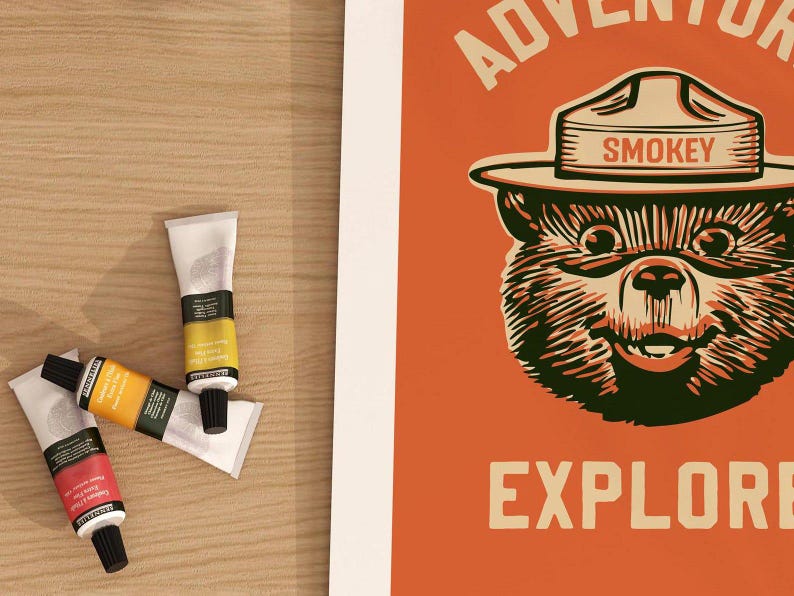 Retro Camp Prints Camping Art Posters Set of 3 Adventure Posters Nature