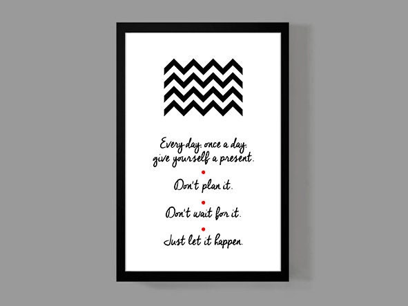 Agent Pictures Twin Peaks Poster Print Artwork Ideal Gift Unframed Dale Cooper Horror Illustration Wall Art Vintage Art Home Decor