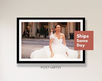 Hilarious Bathroom Decor Movie Print Whimsical Wall Art Funny Film Poster Digital Oil Painting Memorable Wedding Gift for Her