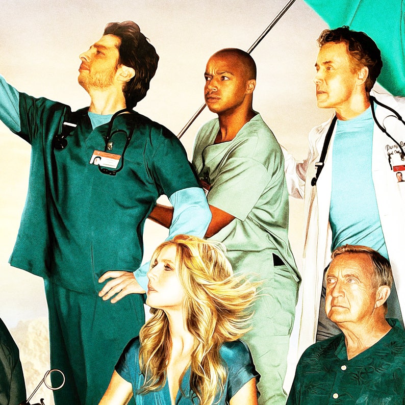 Scrubs TV Show Poster JD Turk & Co Print Classic - Etsy