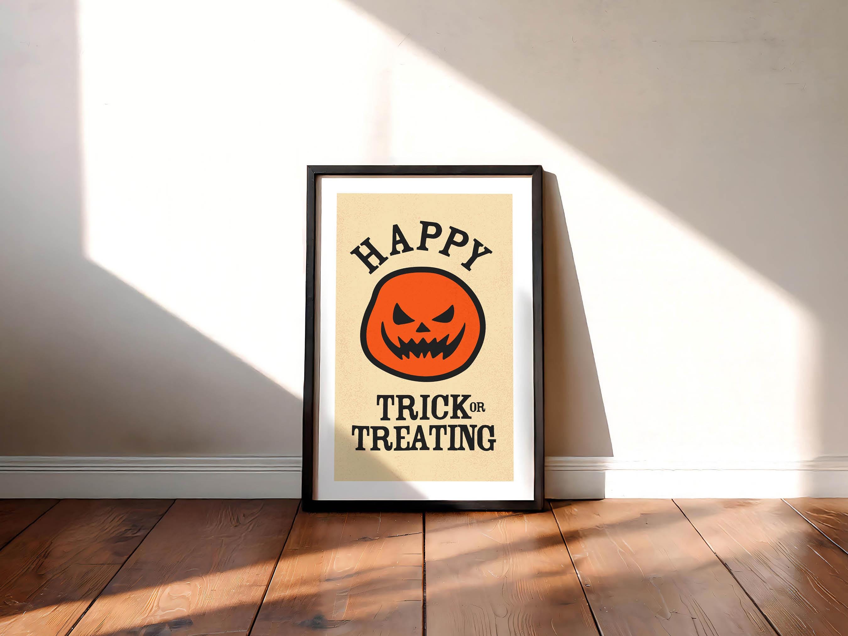 Stampe artistiche da parete con zucche di Halloween, inquietanti e silenziose, immagini su tela, decorazione da parete per camera da letto, decorazioni per la casa