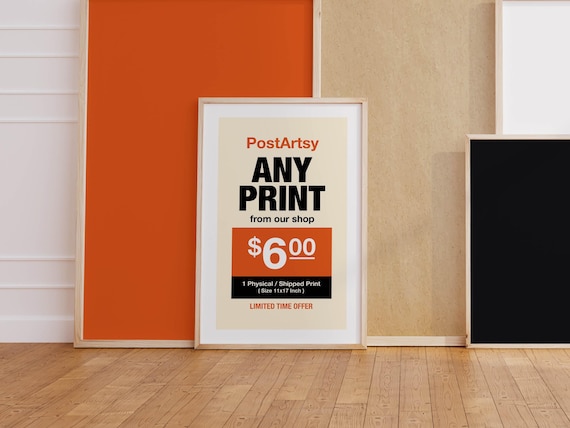 Choose Any Art Print - PostArtsy - 11x17 Inch Shipped Print