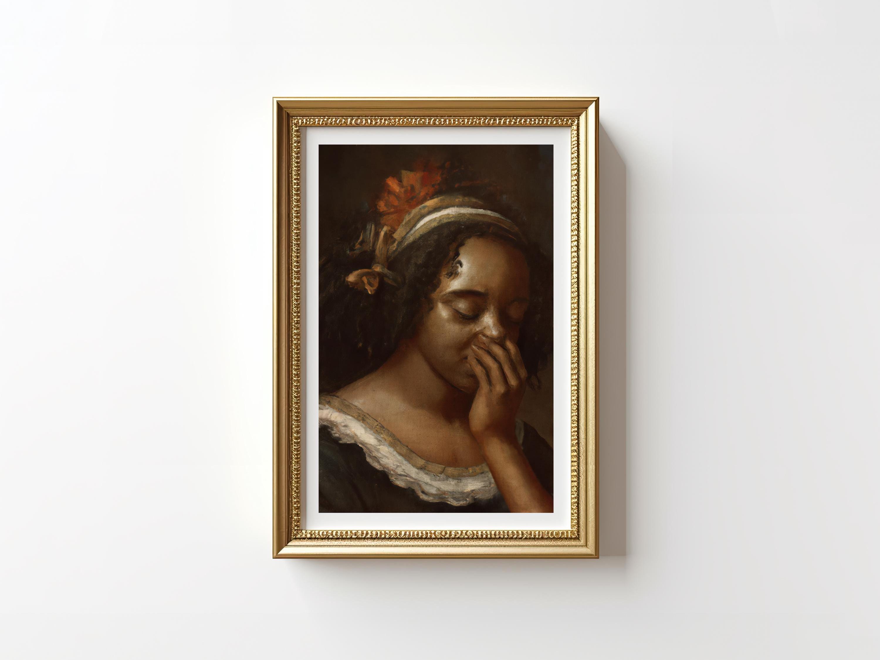Funny Bathroom Wall Art Decor Classical Lady Painting Digital Download Printable Art Vintage Midcentury Poster Print Toilet Humor Amusing