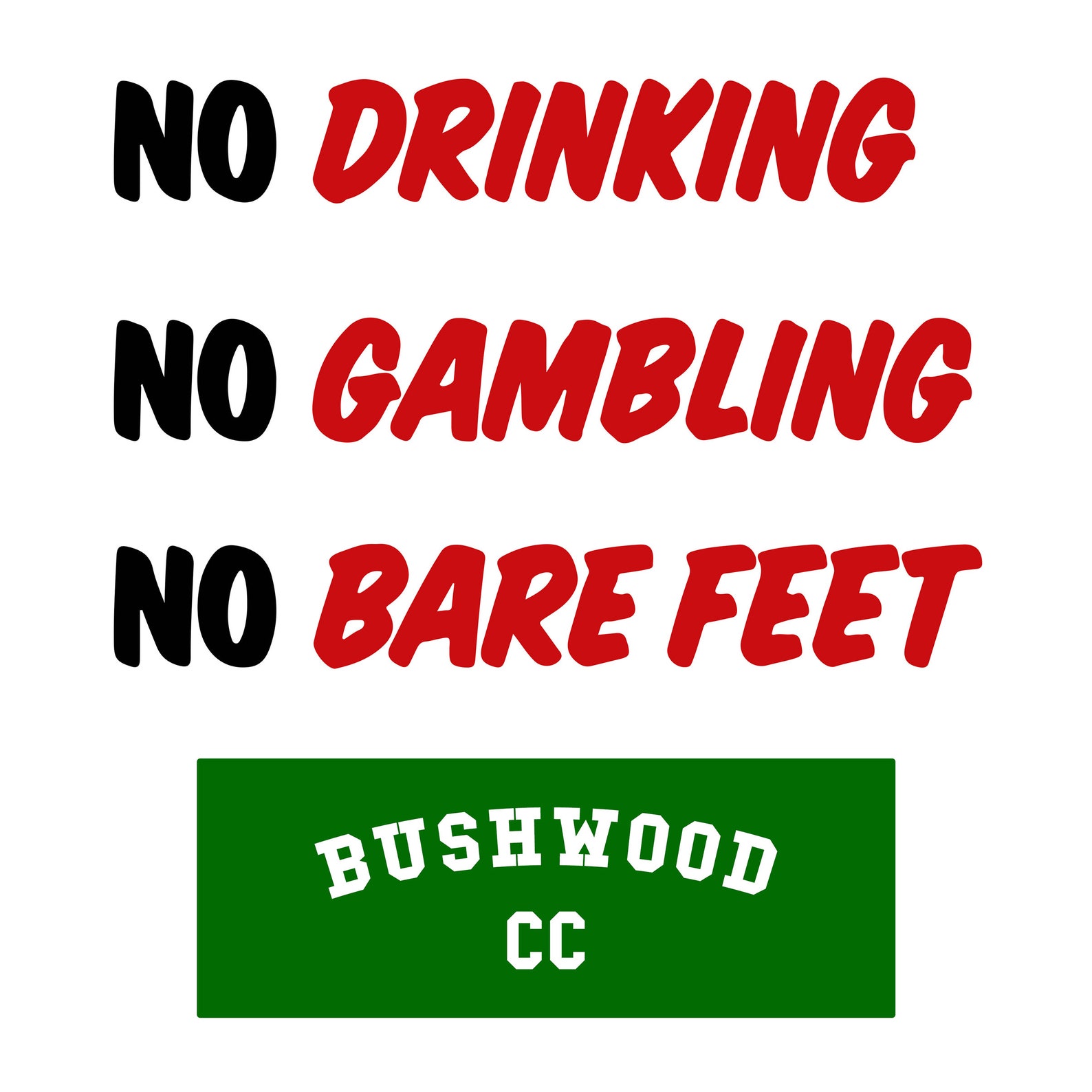 Caddyshack Rules Sign Caddyshack Poster Movie Poster Etsy