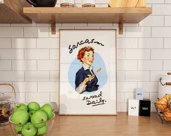 Targa In Metallo Retro Chef Was Cute - 20x30 Cm, Cartello Divertente Per Cucina, Ristorante E Bar, Regalo Originale