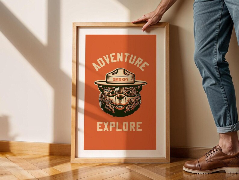 Retro Camp Prints Camping Art Posters Set of 3 Adventure Posters Nature