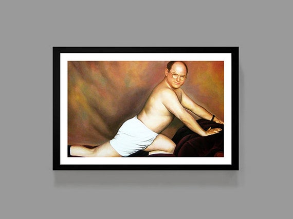 Seinfeld Poster George Constanza Portrait Tv Poster Print Etsy