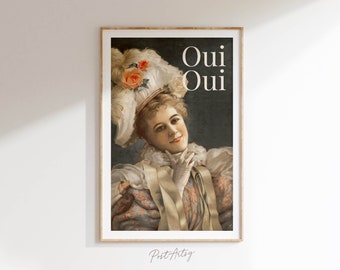 Bathroom Art Woman Painting Funny Bathroom Wall Art Bathroom Decor Vintage Oui Oui Poster Print Ladies Wall Hanging