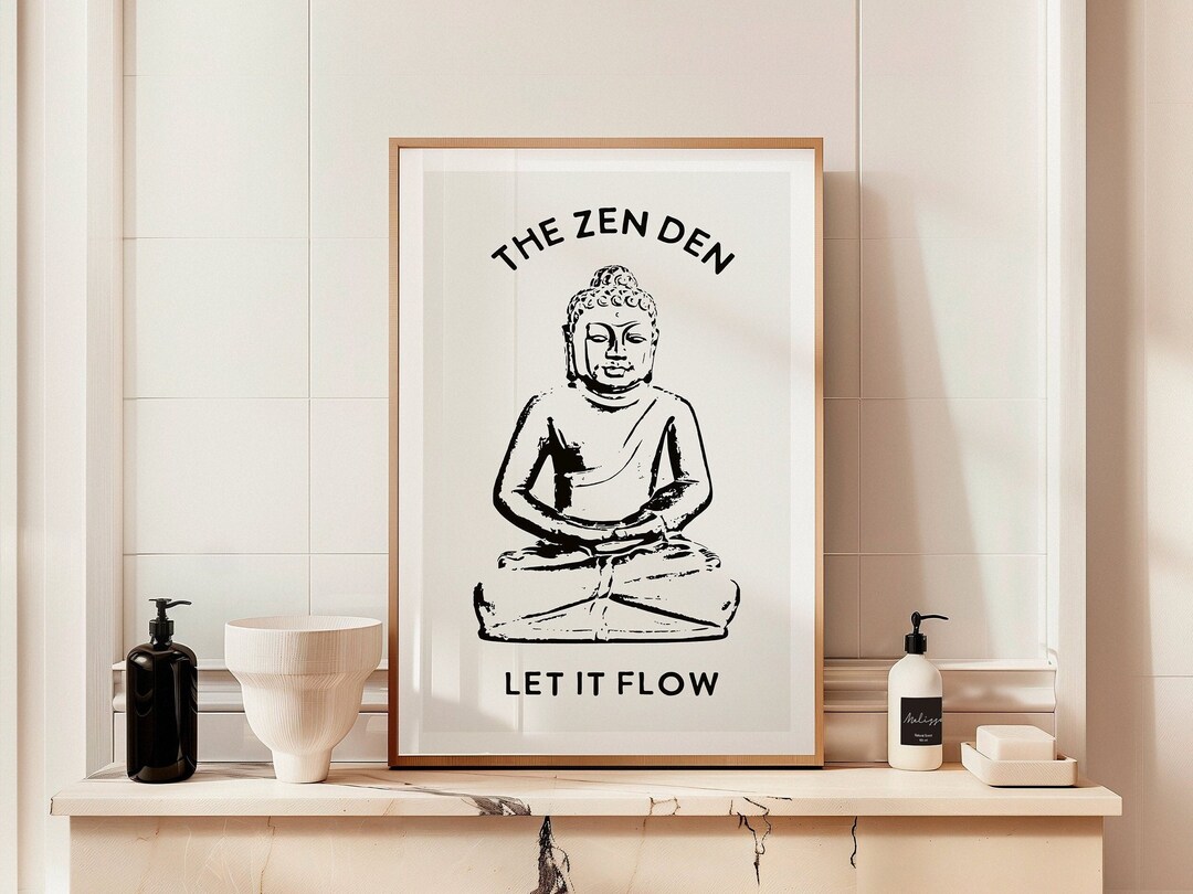 Funny Zen Bathroom Art Print, Toilet Humor Poster (digital Download) - Etsy