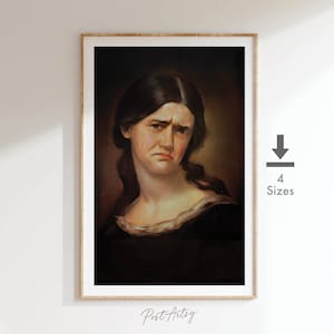 Funny Bathroom Art Wall Decor Modern Vintage Style Poster Print Classical Lady Painting Digital Download Printable Art Toilet Humor Amusing
