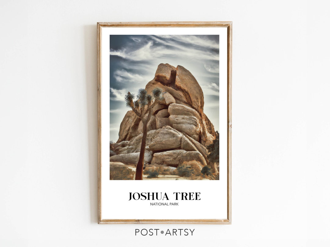Joshua Tree National Park Poster | Country Travel Print | Midcentury ...