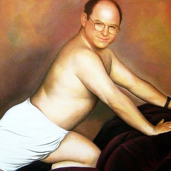 Seinfeld Poster George Constanza Portrait Tv Poster Print Etsy
