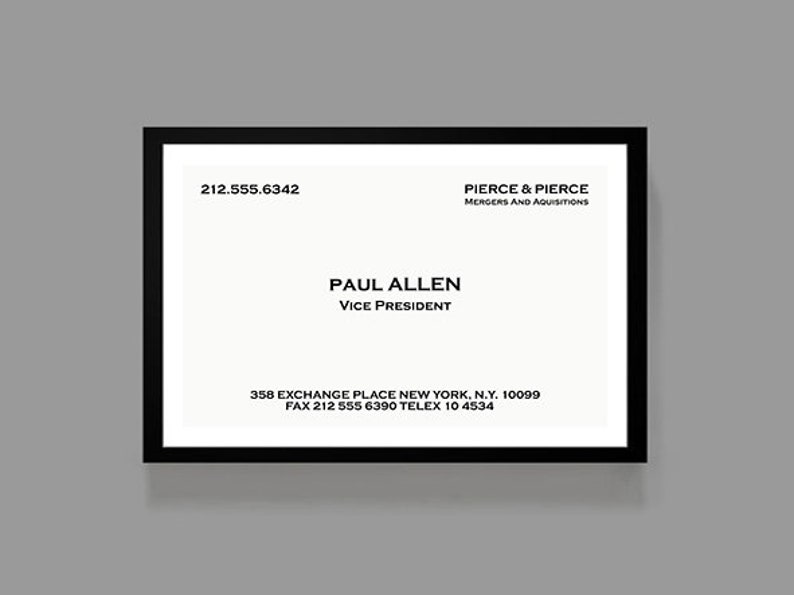 Paul Allen Business Card Template