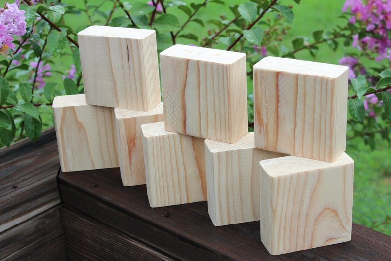 plain wood blocks