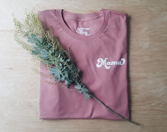 Mama Unisex Tee, graphic tees for her, ladies tees, gift for mom, new mom gift, less is more, simple tee, minimal