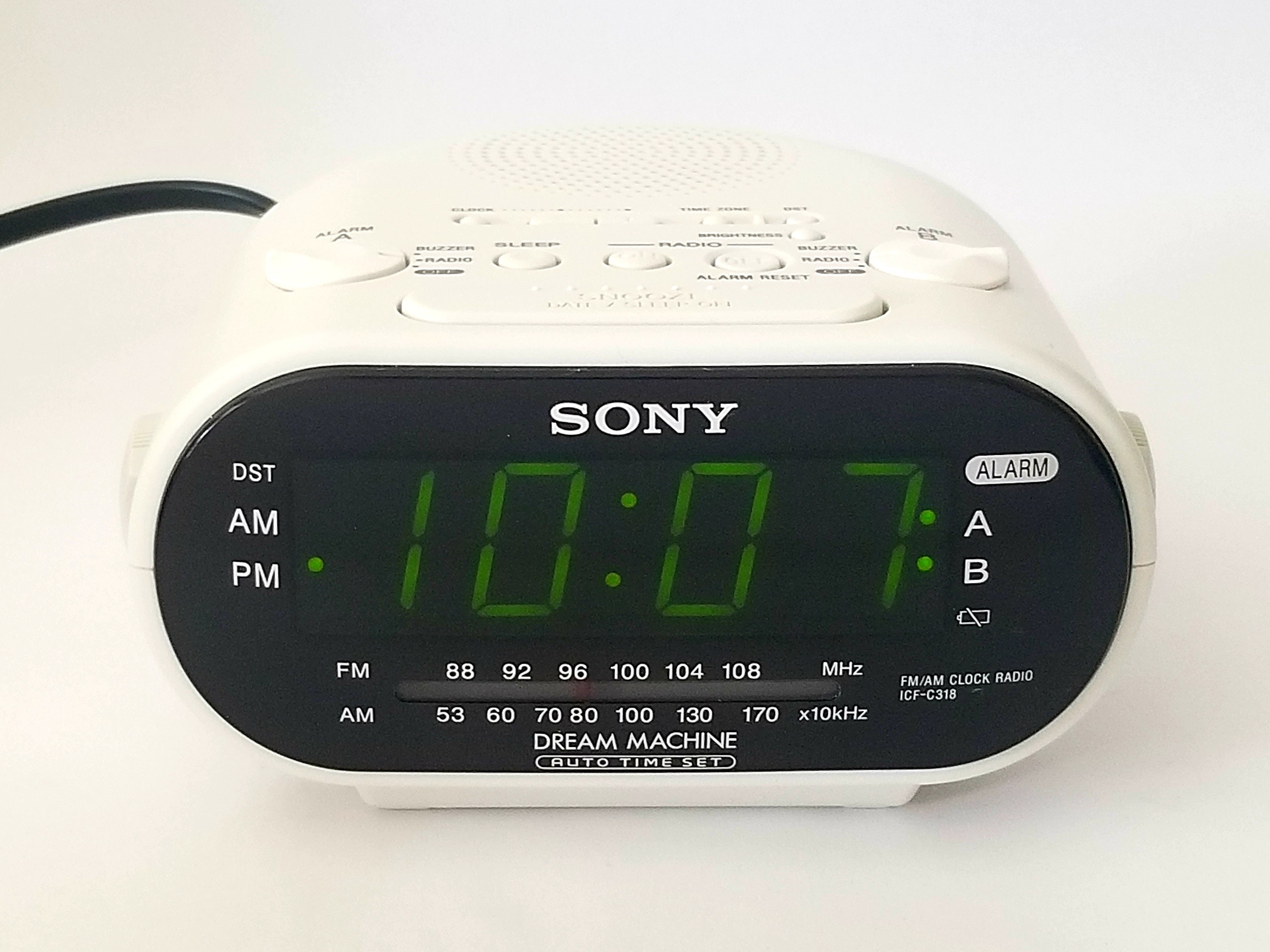 Vintage Sony Dream Machine Am Fm Dual Alarm Clock Radio Etsy