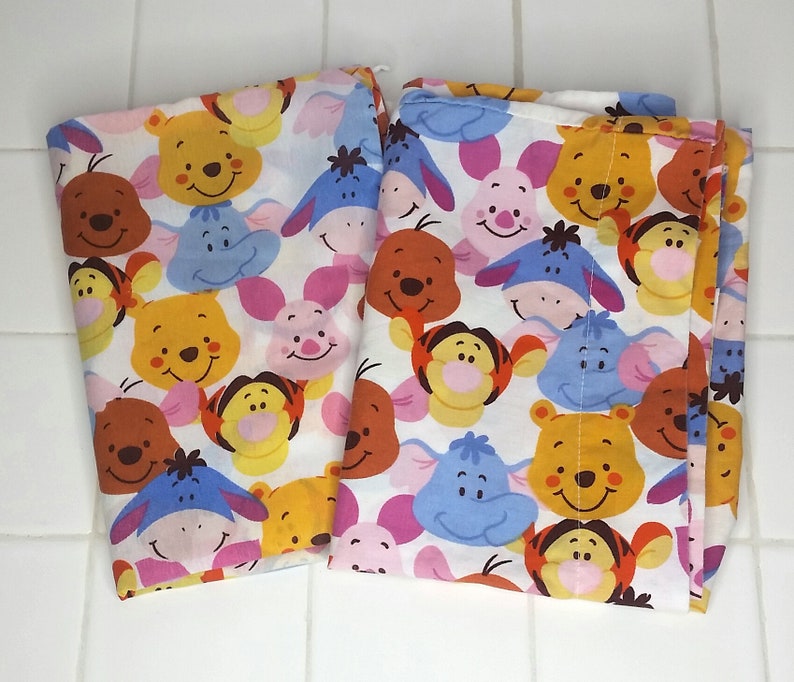 2 Winnie The Pooh Kissenbez U00fcge Stoff Blatt Bettw U00e4sche