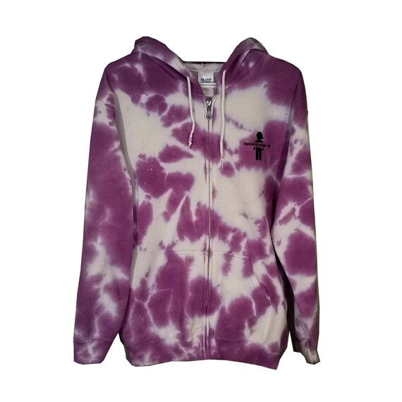 tie dye purple sweatshirt