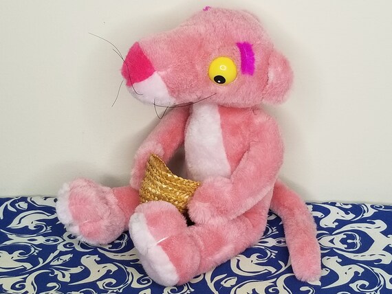 vintage pink panther stuffed animal