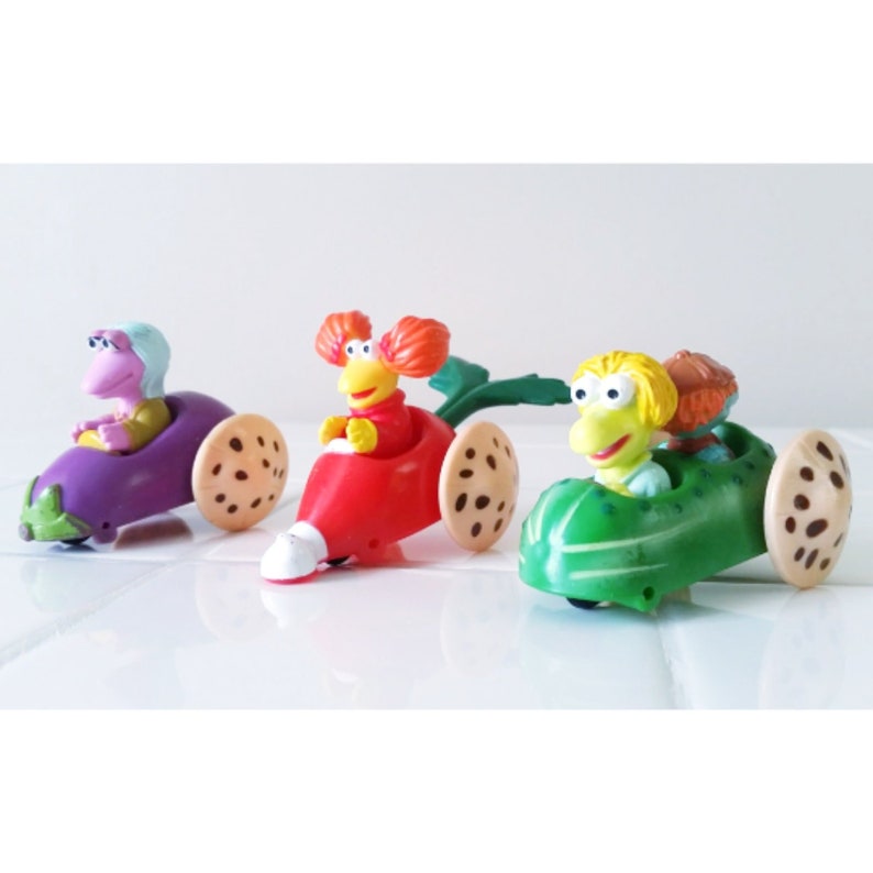 Vintage Fraggle Rock McDonald/'s Happy Meal Toys 1988 Henson Vintage Lot Cars Miniatures 80s 90s Fast Food Gift The Muppets