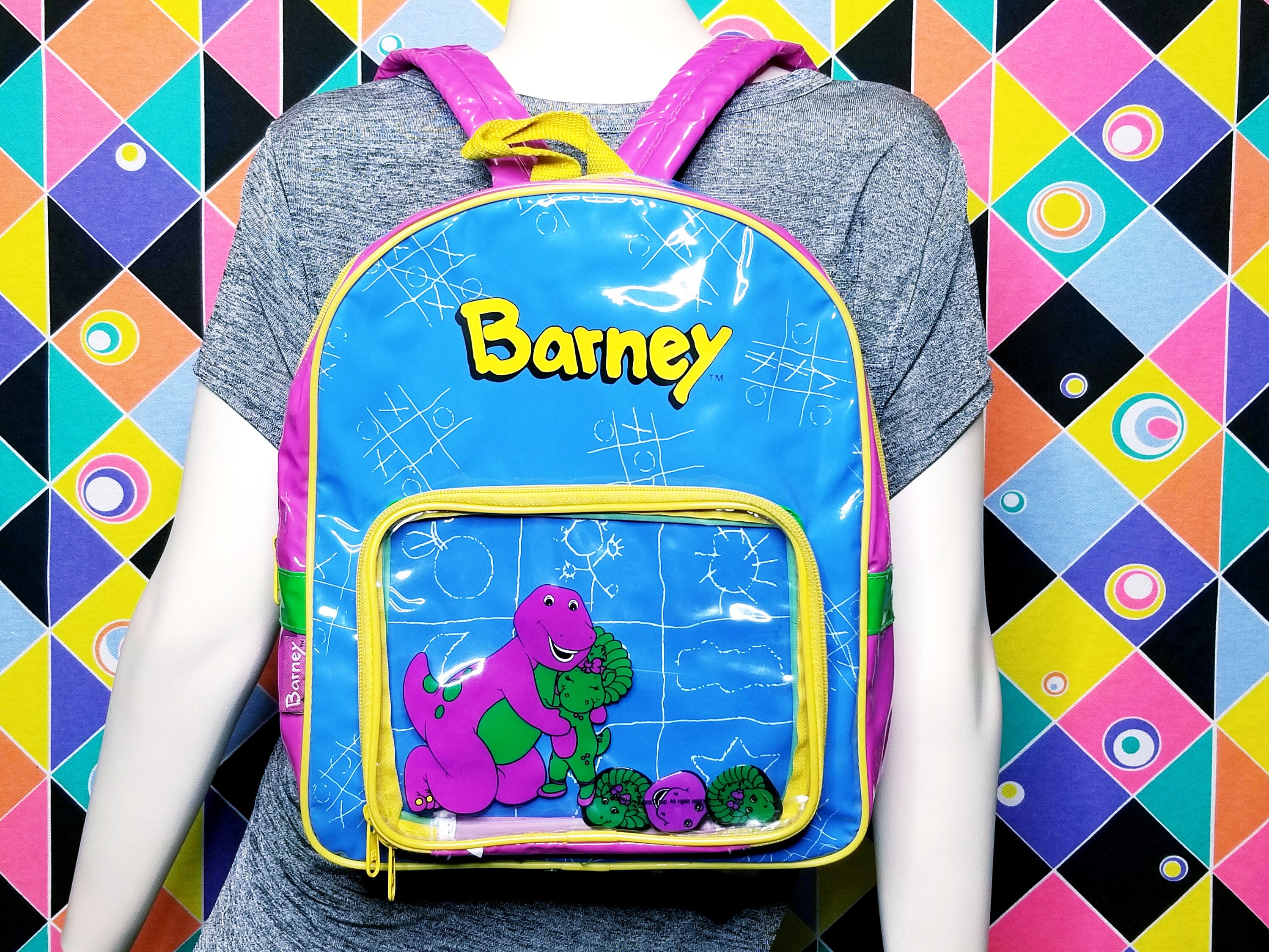 Rare 1997 Barney PVC Backpack School Bag 90s Kid Nostalgia Tv Etsy