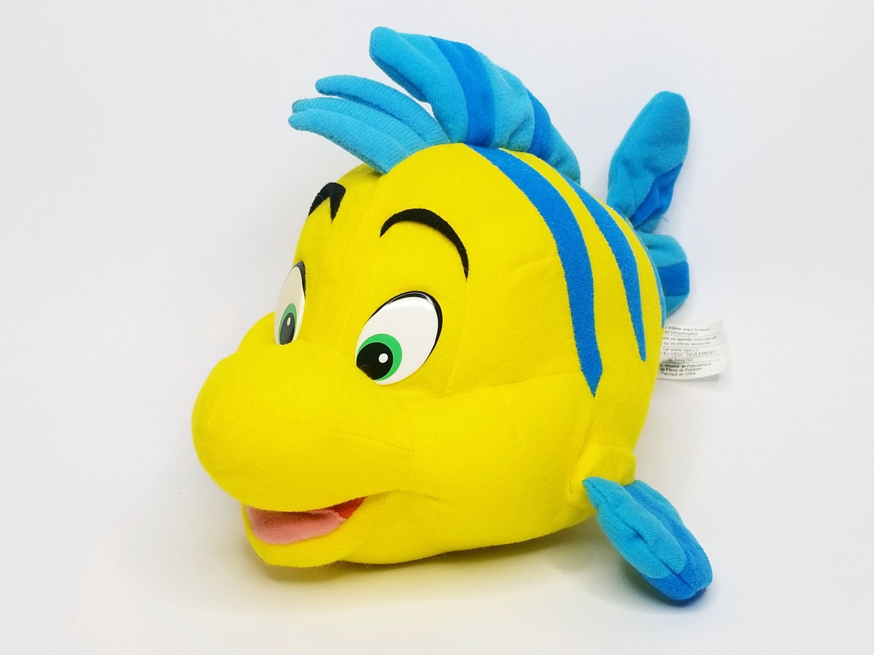 Vintage Disney Flounder 10 Plush Little Mermaid Stuffed Etsy