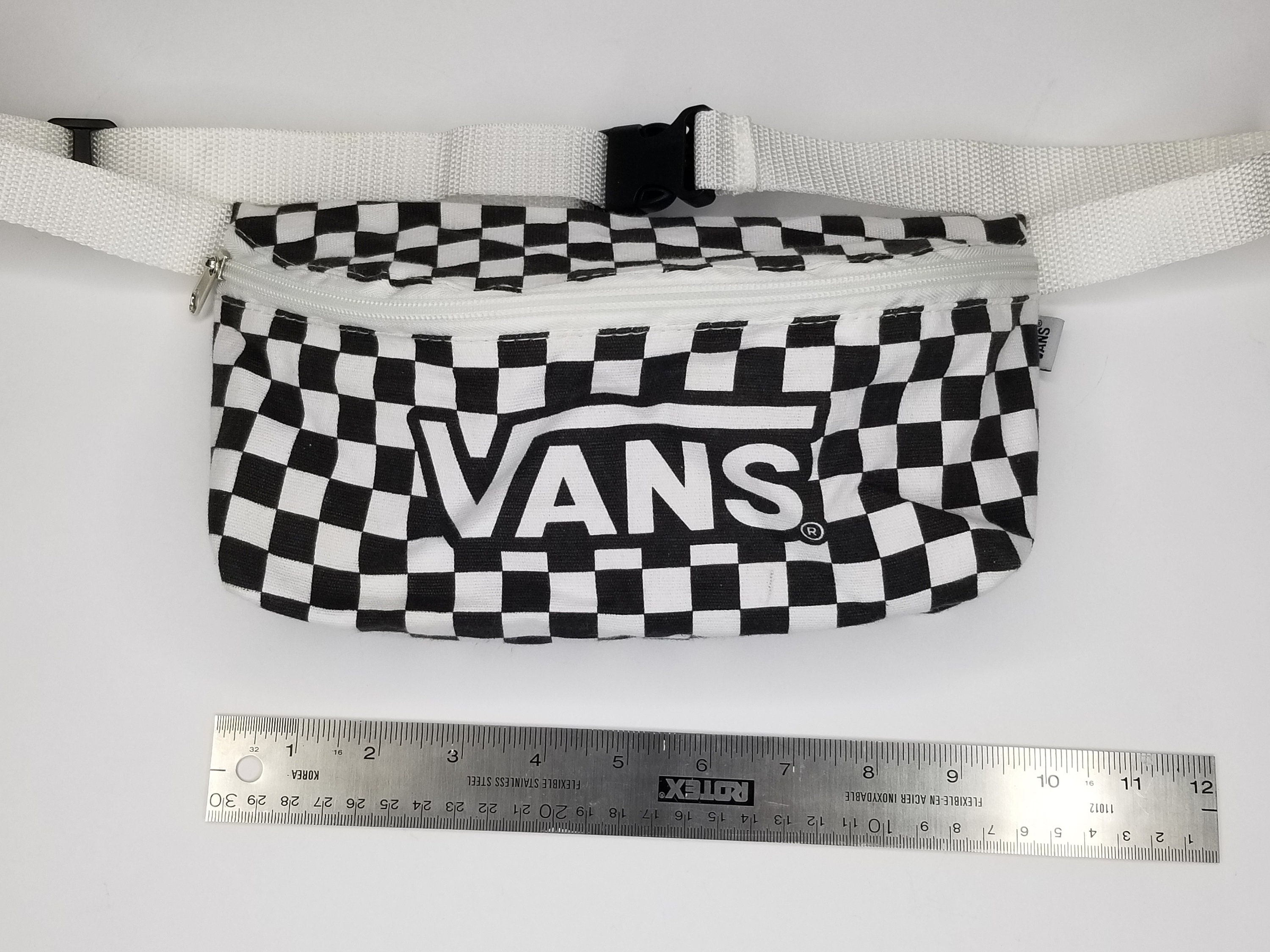 90s Vans Checkered Fanny Pack Belt Waist Bum Bag Vintage Etsy