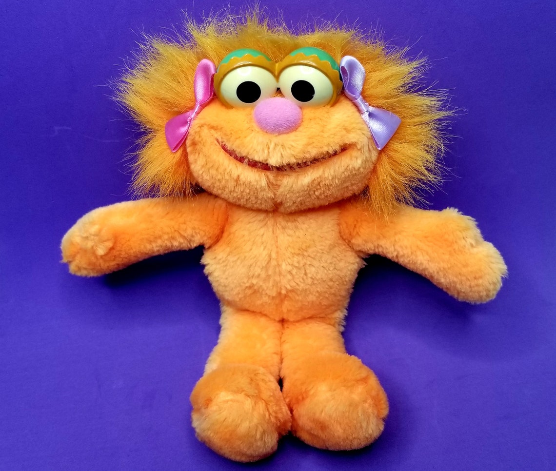 Vintage Sesame Street Zoe Plush Rattle Doll Muppets 90s Kids | Etsy