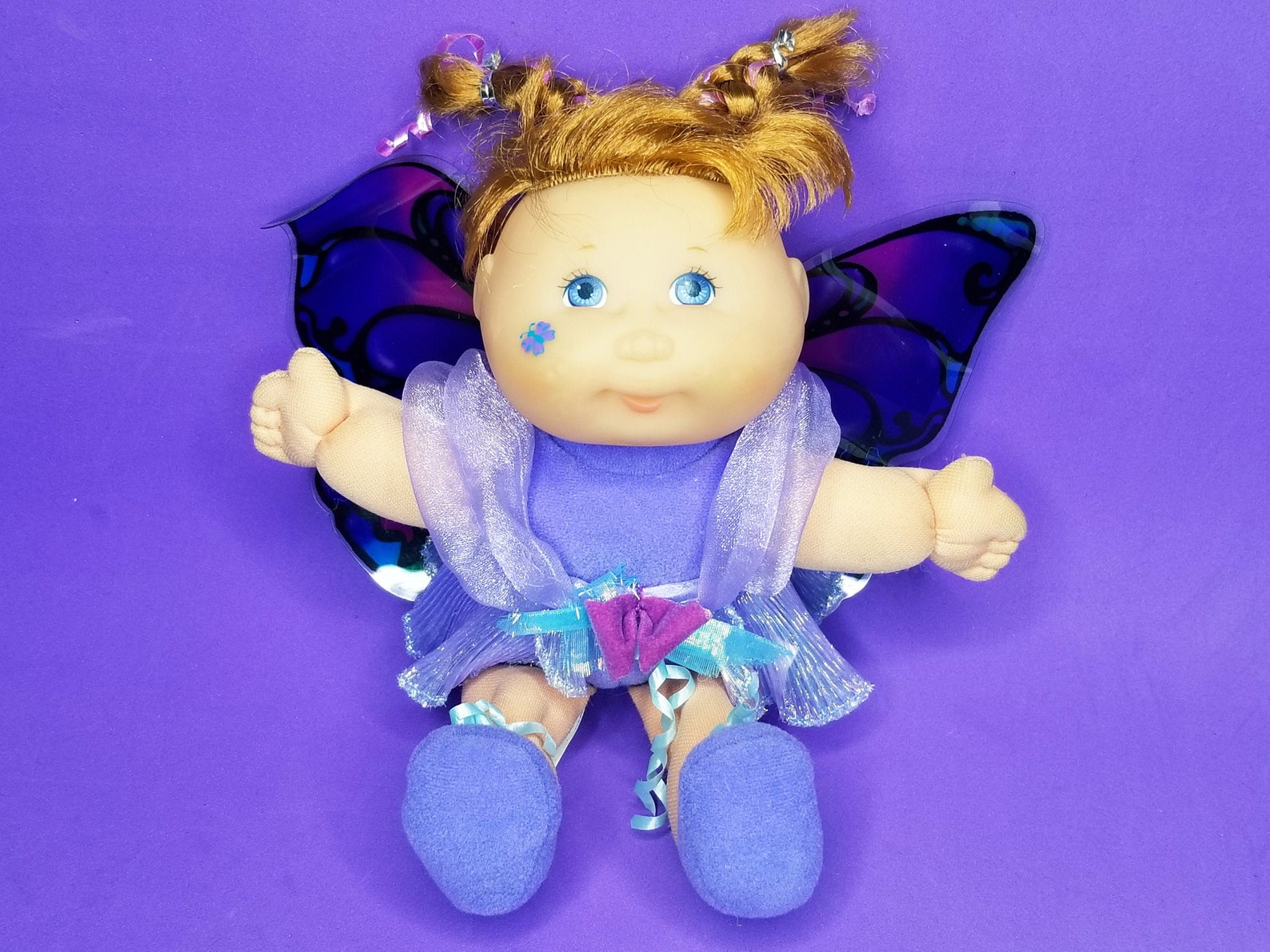 1995 Cabbage Patch Kids Butterfly Garden Fairies Purple Doll Etsy
