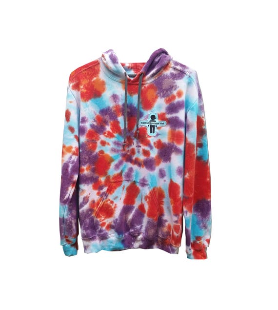 thrasher tie dye hoodie rainbow