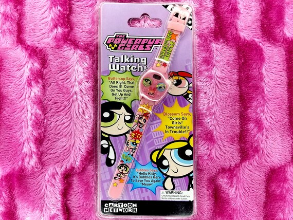 Rare 90s Vintage Powerpuff Girls Talking Watch Dig
