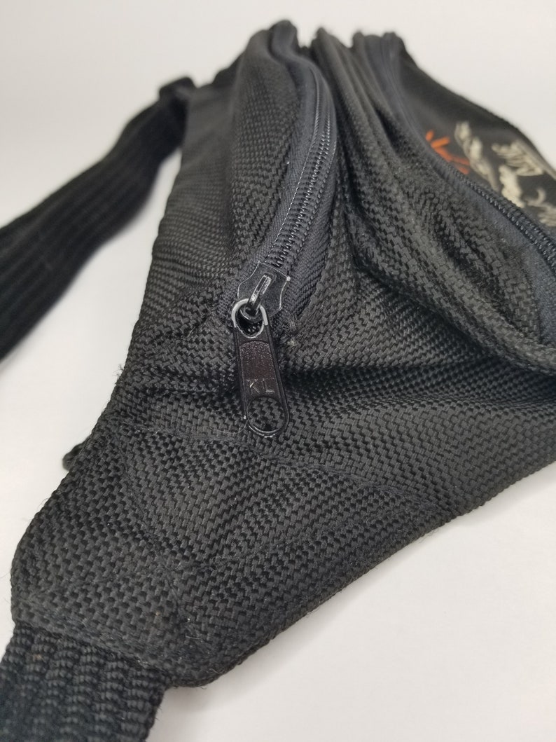 Vintage Black DUNE Fanny Pack Pouch Vintage Large Bum Bag Belt Mens Womens 90s Aesthetic Travel Cali Hiking Sand Dunes Desert Gift