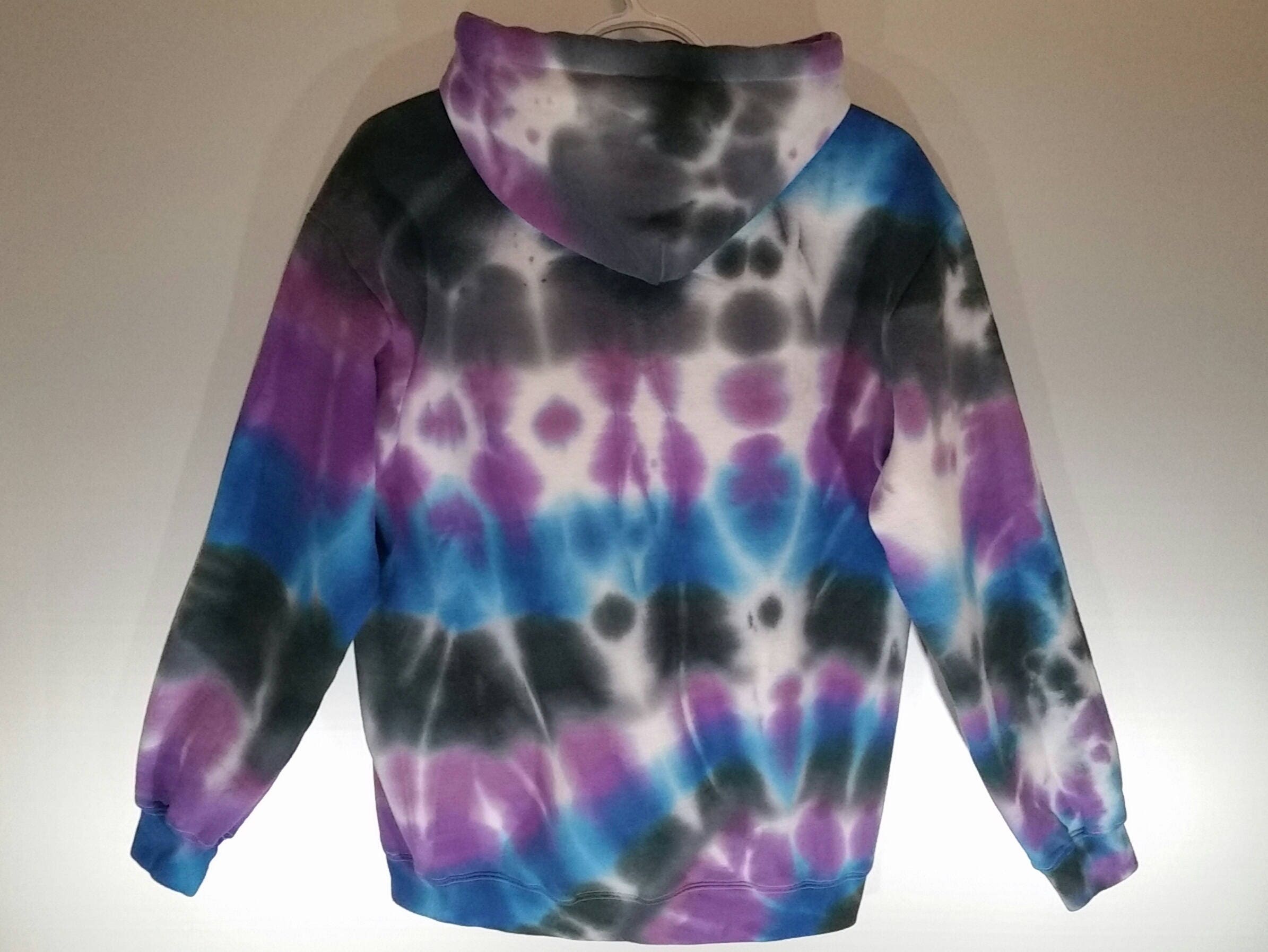 Adult Medium Purple Berry Blast Sweatshirt Tie Dye Hoodie | Etsy