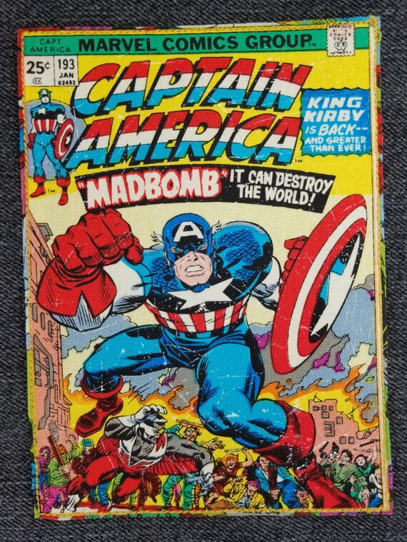 Marvel Comics Iron On Patches Applique Avengers Endgame Patch Hulk Captain America Thor Superheroes Book Vintage Aesthetic 80s 90s Kid Gift
