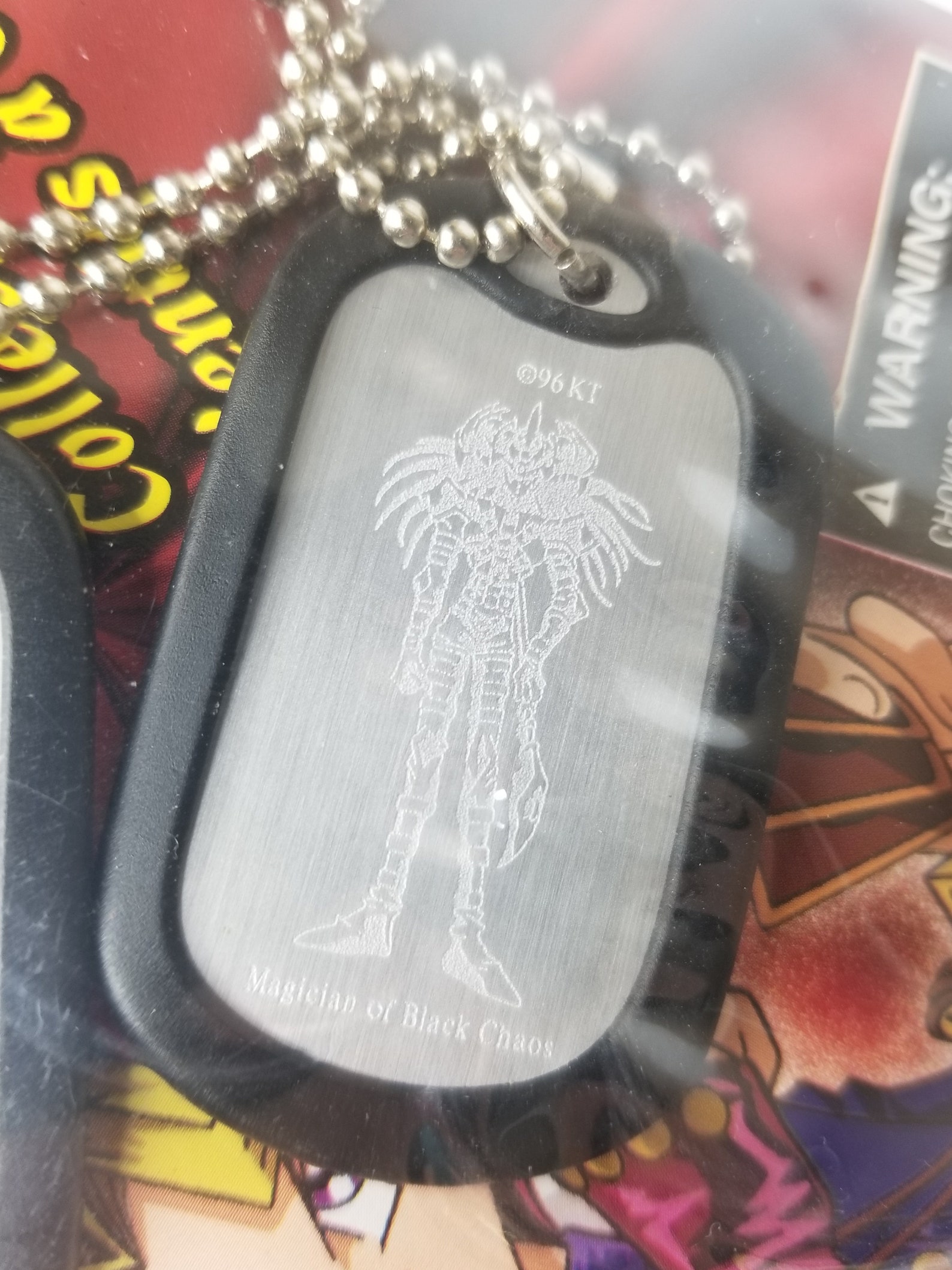 Rare Yugioh Magician Of Black Chaos Dog Tag Vintage 90s Kid Etsy