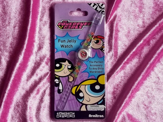 90s Vintage Powerpuff Girls Jelly Watch New in Pac
