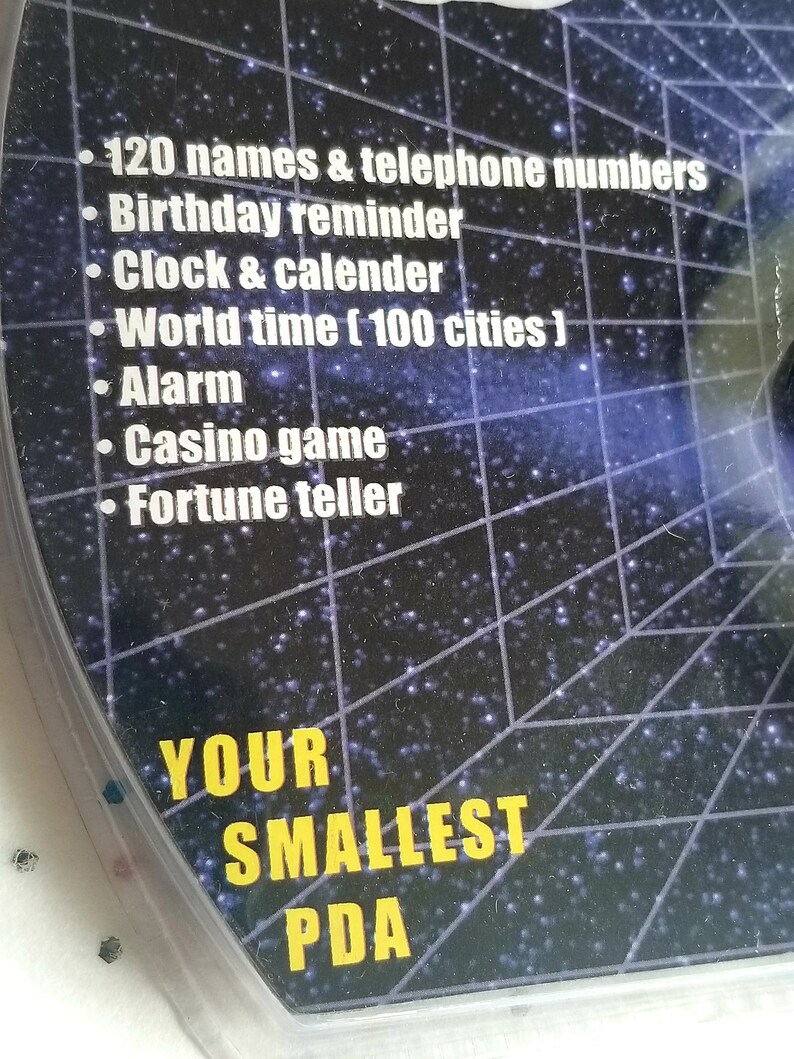 90s Vintage Electronic Organizer Digital PDA Keychain Game Etsy