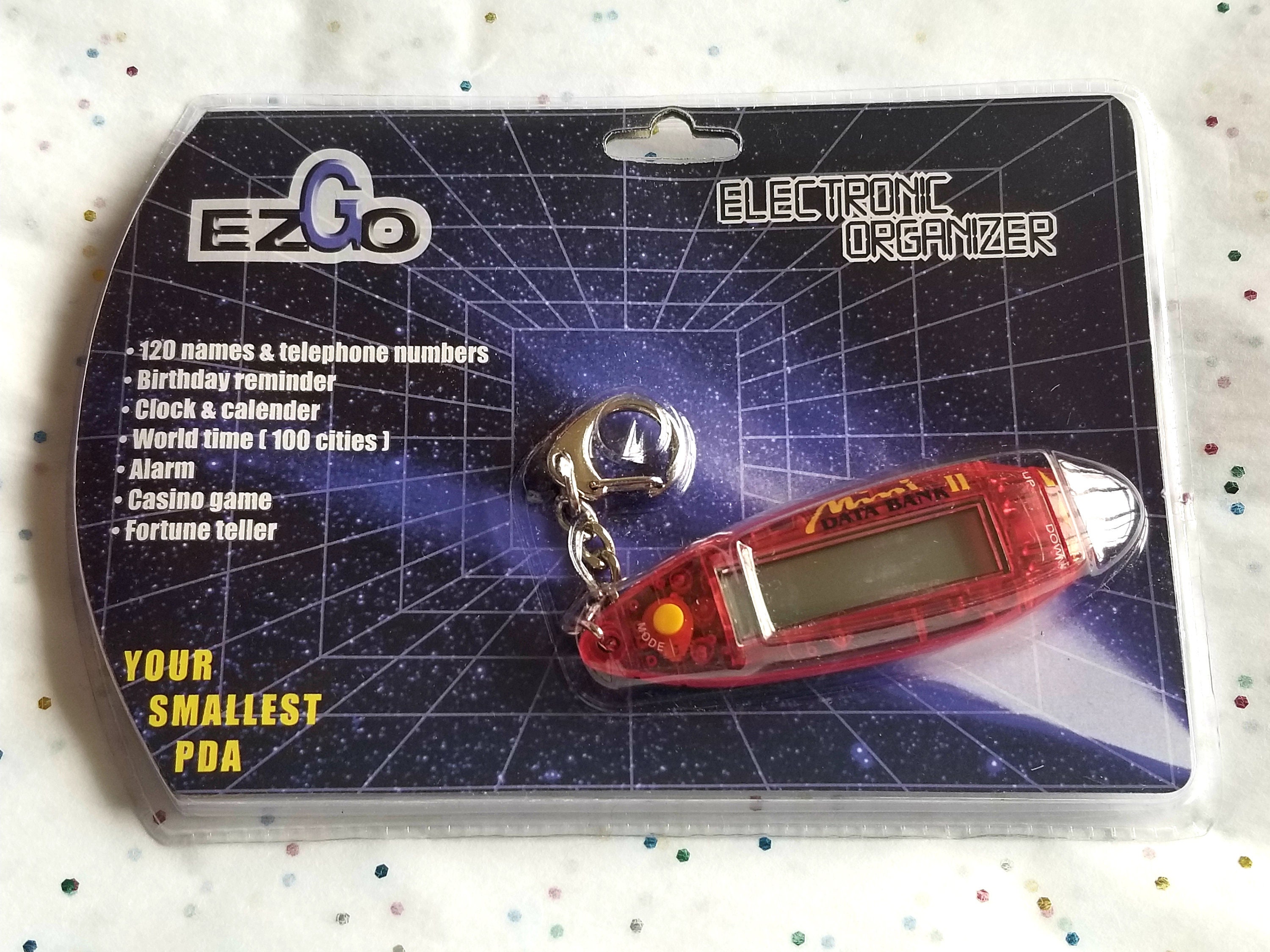 90s Vintage Electronic Organizer Digital PDA Keychain Game Etsy
