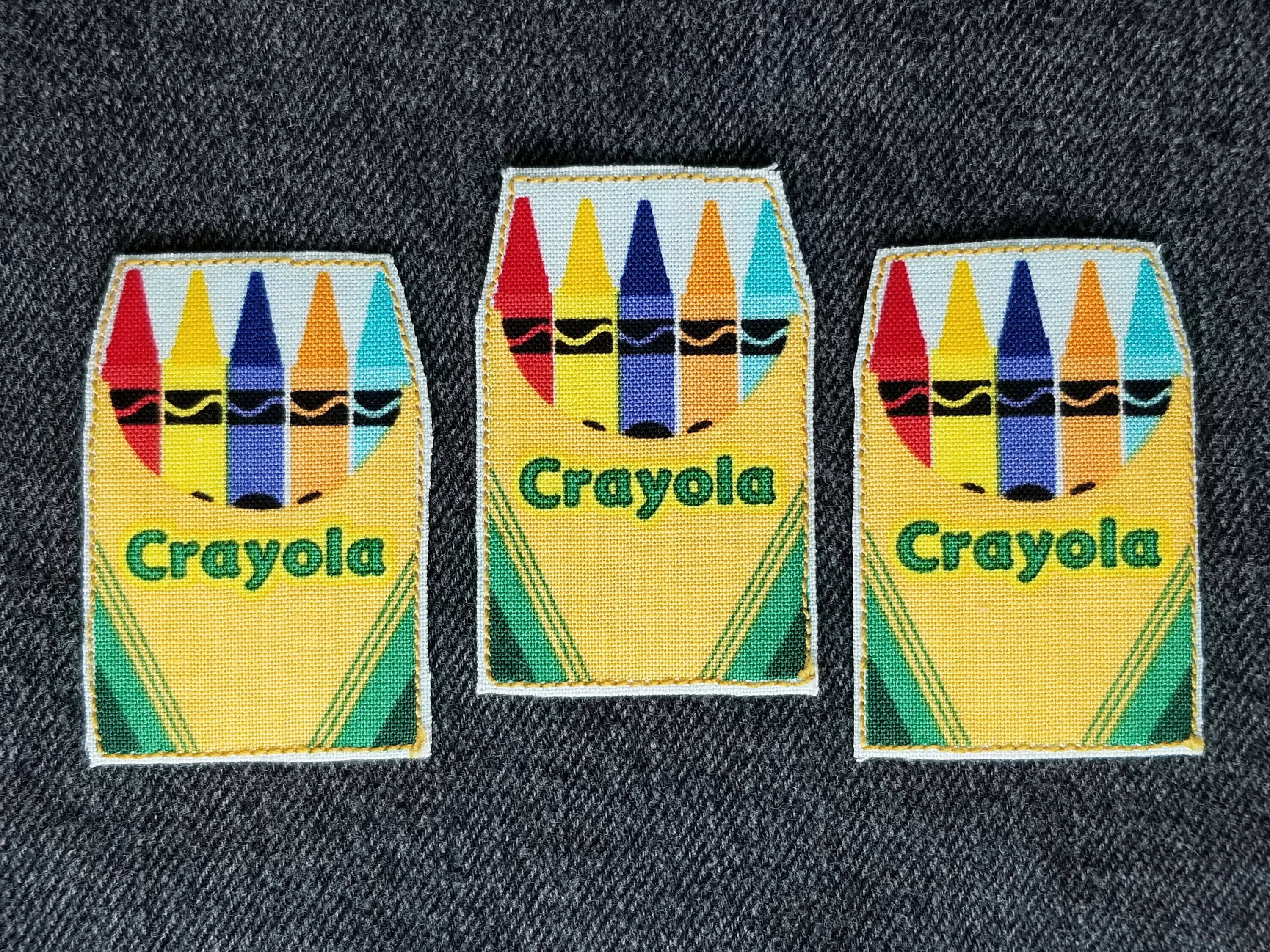 Crayola Crayons Iron On Patch Gift Clothes Patches 90s Kid Etsy