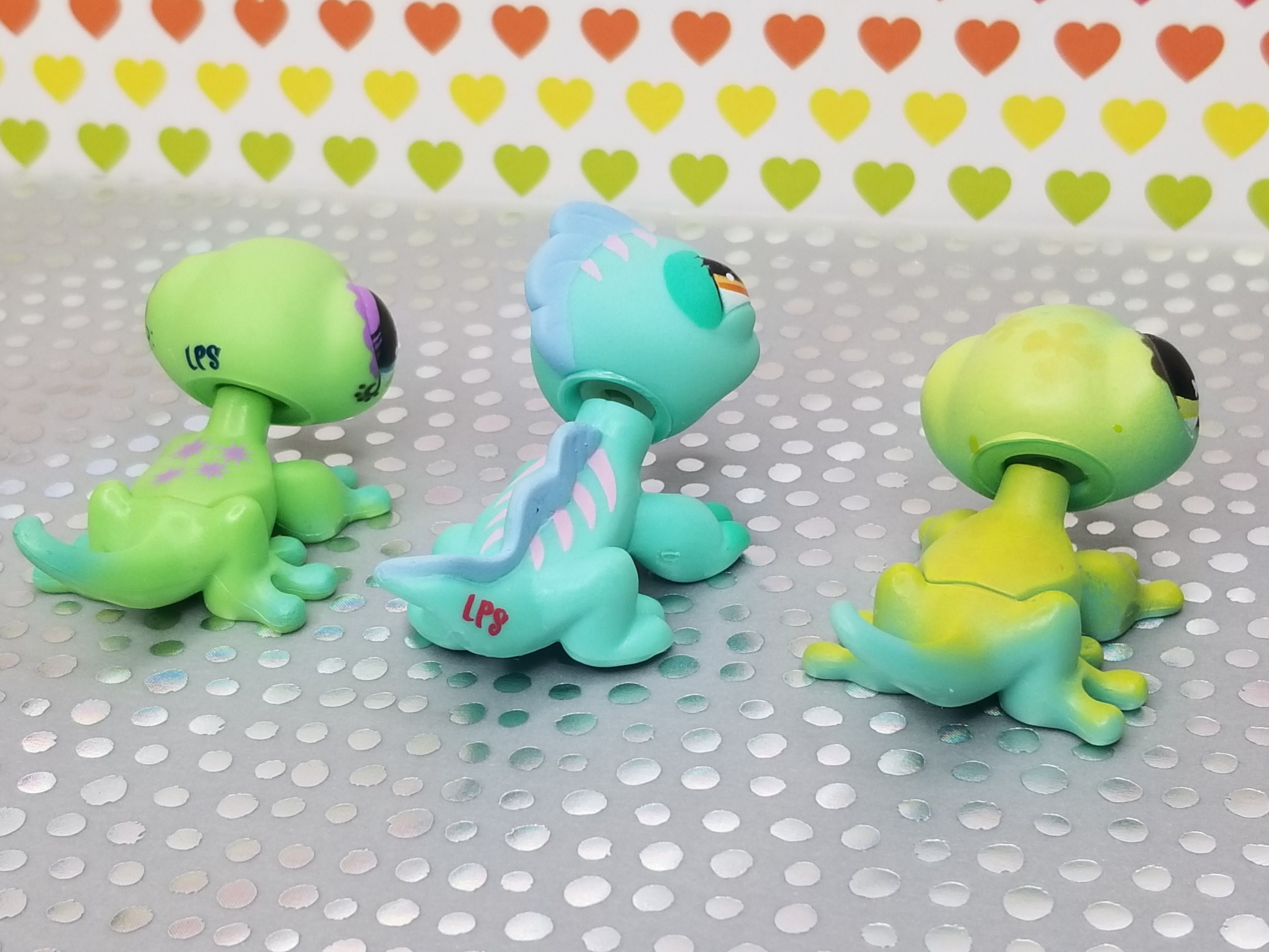 Littlest Pet Shop Lizard Gecko Lot of 3 LPS y2k Miniature Etsy